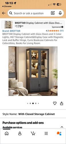 Brottar display cabinet - display,