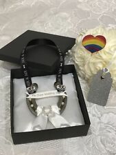 MR & MR REAL WEDDING HORSESHOE DIAMANTE HORSESHOE Gift Boxed  PRIDE