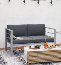 Metal Garden Bench 2 Seater