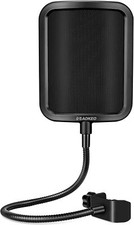 Metal Pop Filter Mask Shield For Blue Yeti,HyperX QuadCast and Any Microphone