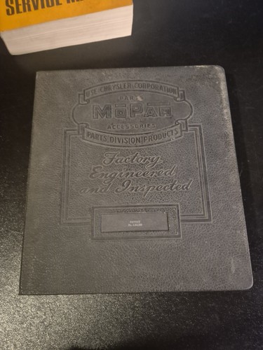 Mopar 1960s leather binder - 1960s,