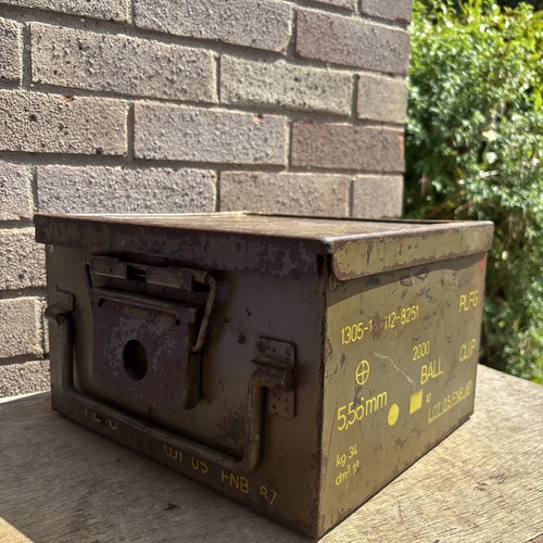Vintage military metal box - military,
