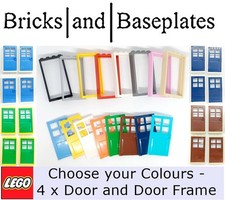 LEGO 4 X  DOOR FRAME AND DOORS