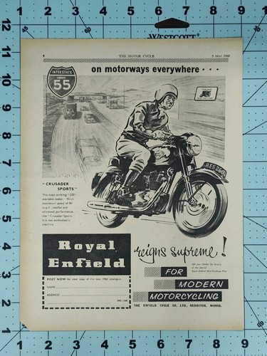 1960 royal enfield crusader - enfield,