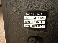 Sony Bravia TV KD-65XD8599