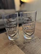 London Pride Pint Glasses x2