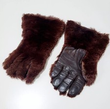 WW1 RFC RNAS FLYING GLOVES, TRIGGER FINGER, LEATHER PILOT BRITISH ARMY MILITARY