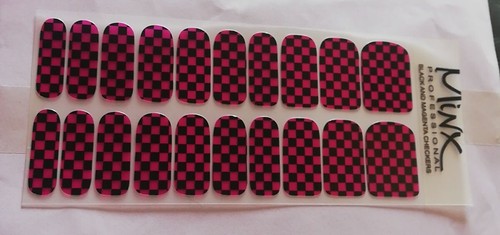 Black magenta checkers minx - checkers,