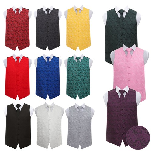 Mens waistcoat tie - waistcoat, set
