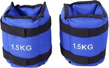 2x1.5KG Ankle Wrist Leg Weights Straps Running Exercise Strength Training UK