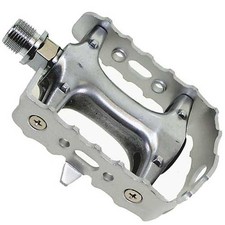 2x M-WAVE Pedals STEADY A4 Aluminium Silver 9/16" Axle Ball Bearing Bicycle