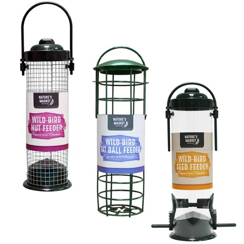 3pc garden bird - bird, feeders