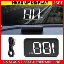 2x Digital HUD GPS Speedometer