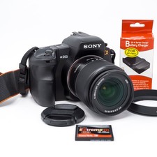 Sony Alpha A200 10.2MP DSLR Camera + 18-70mm Lens Kit - Great Condition