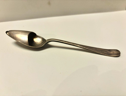 Antique silver medicine spoon - antique,