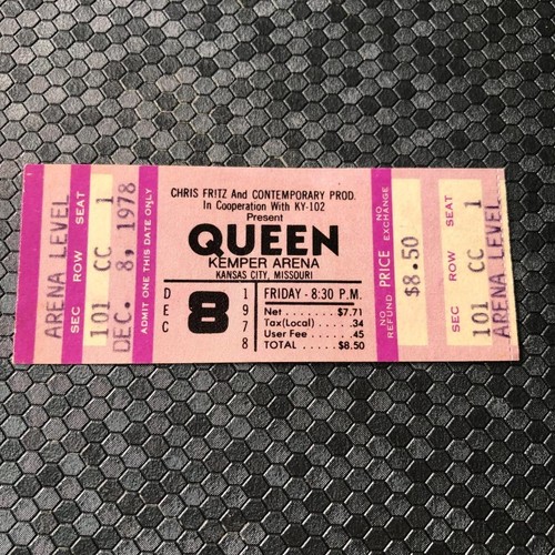 Queen ticket kemper arena - queen,