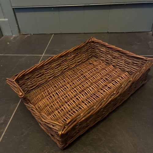Small hand made vintage wicker - made,