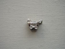 925 - STERLING SILVER - VINTAGE - TRADITIONAL - PRAM CHARM - WEIGHS - 1.61 GRAMS