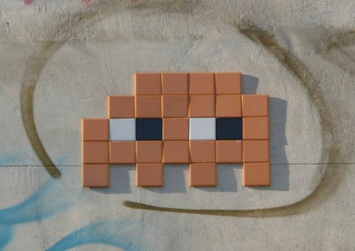 Space invader wall poster - invader,