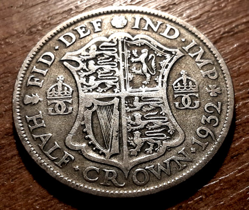 George silver halfcrown 1932 - george, v