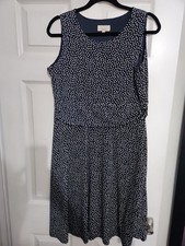 Blue Spotty Stretch Dress From