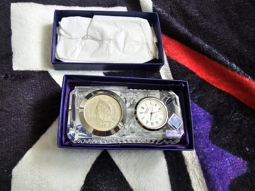 Edinburgh crystal clock - crystal, and