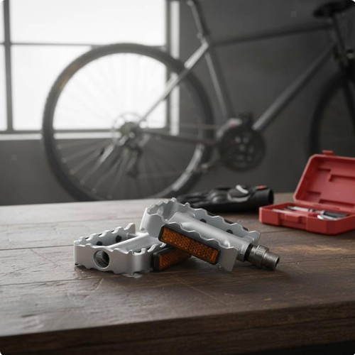 Bicycle pedal double bearing