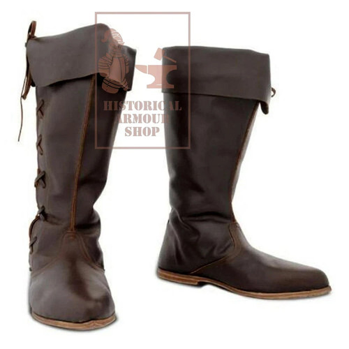 Leather viking pirate costume - leather,