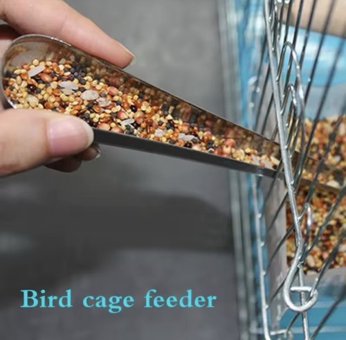 Bird cage seed feeder - seed,