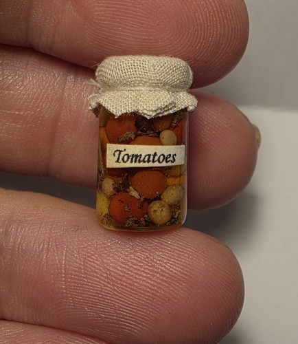 Miniature food jar tomatoes - miniature, of