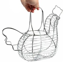 Chrome Plated Wire Chicken Hen