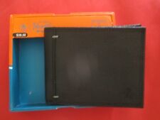  Original Penguin by Munsingwear HAND STITCH Wallet Men's ID $40 Black Leather  