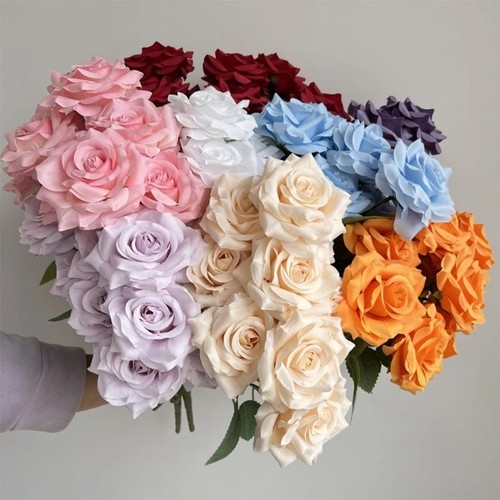 Heads silk rose artificial - heads,
