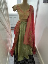 Party Wear Lengha Indian New Pakistani Wedding Bollywood Designer Lehenga Choli