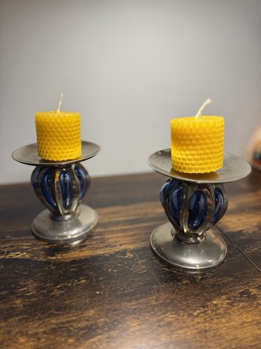 Vintage candle holders pair - vintage,