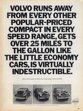Volvo runs away from every other popular-priced compact 544 122S ad 1963 L