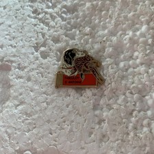 Hunting springer spaniel with pheasant metal lapel pin