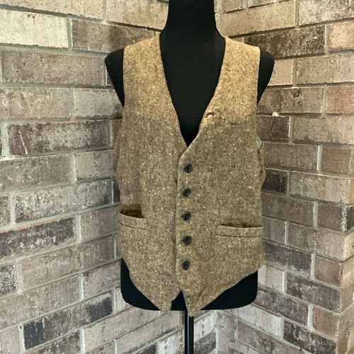 John wanamaker tweed wool - tweed, vest