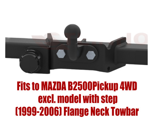Flange neck tow bar - bar, mazda