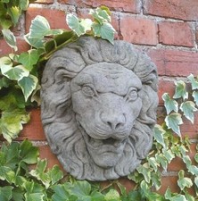 Stone garden large lion head - large,