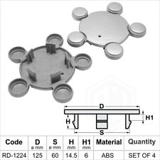 Alloy wheel center caps centre