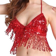 Tassel Belly Dance Bra Sequin