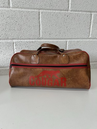 Vintage brown leather cougar - brown,