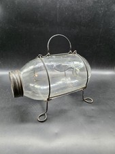 Antique Montana Bait Company Glass Bait Trap Lure Minnow Etc Montana USA 24cm