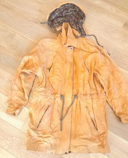 NZ made Vintage Leather Hooded