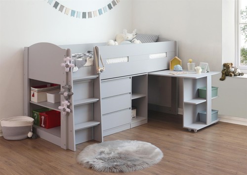 White grey kids - grey, mid