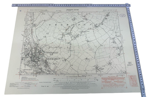 Vintage original map - map, sheet