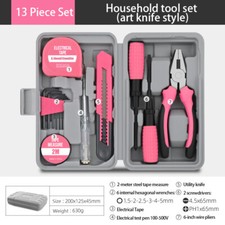 13-67Pcs Pink Tool Kit Bag