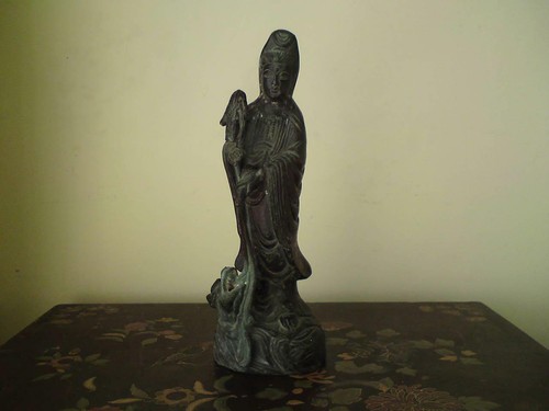 Bronze bodhisattva guanyin - guanyin, on