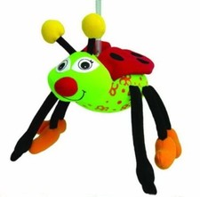 Bouncy ladybird ceiling mobile